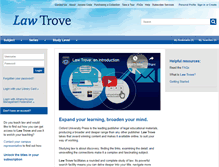 Tablet Screenshot of oxfordlawtrove.com
